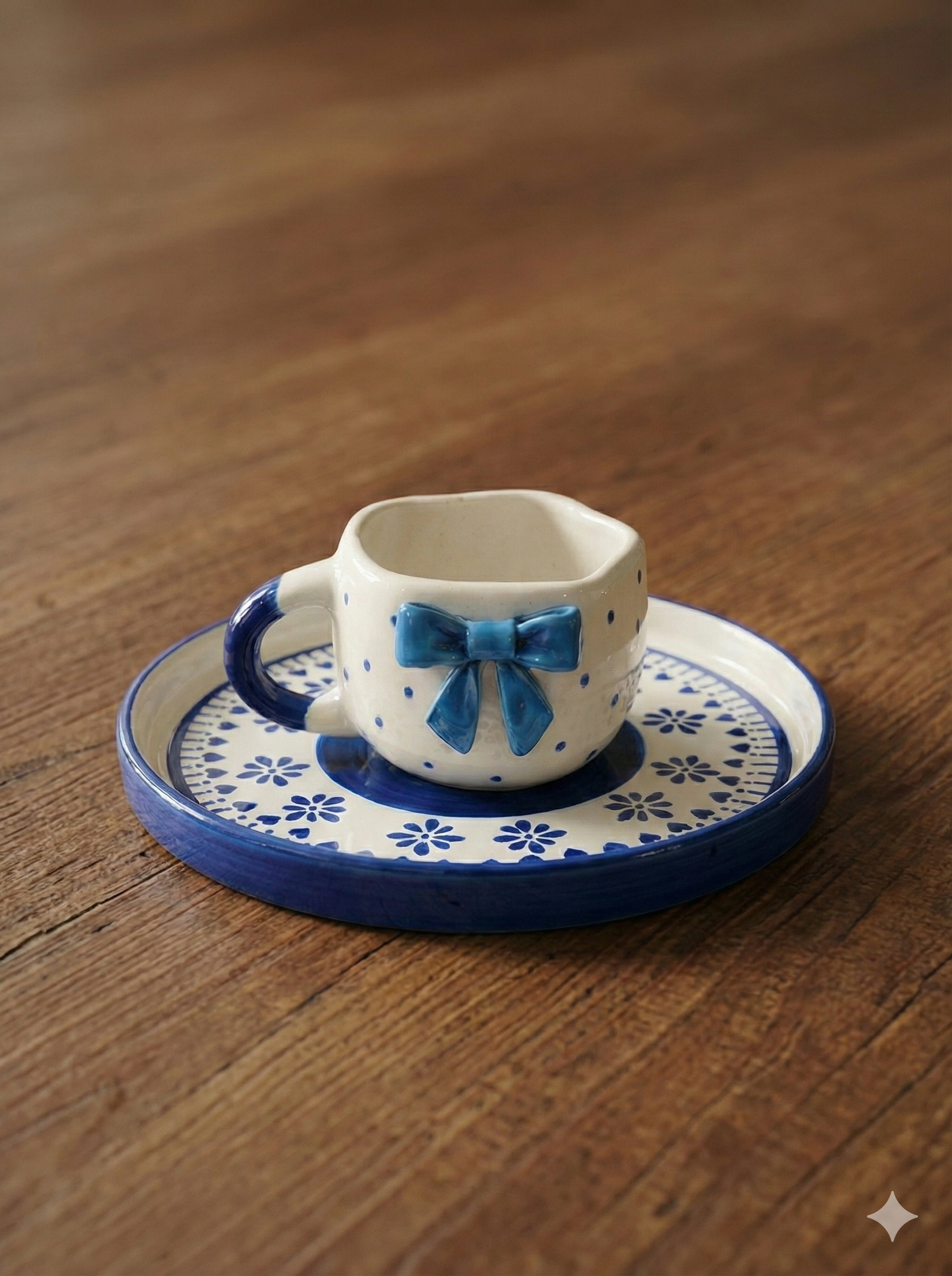 CUP WITH PLATE