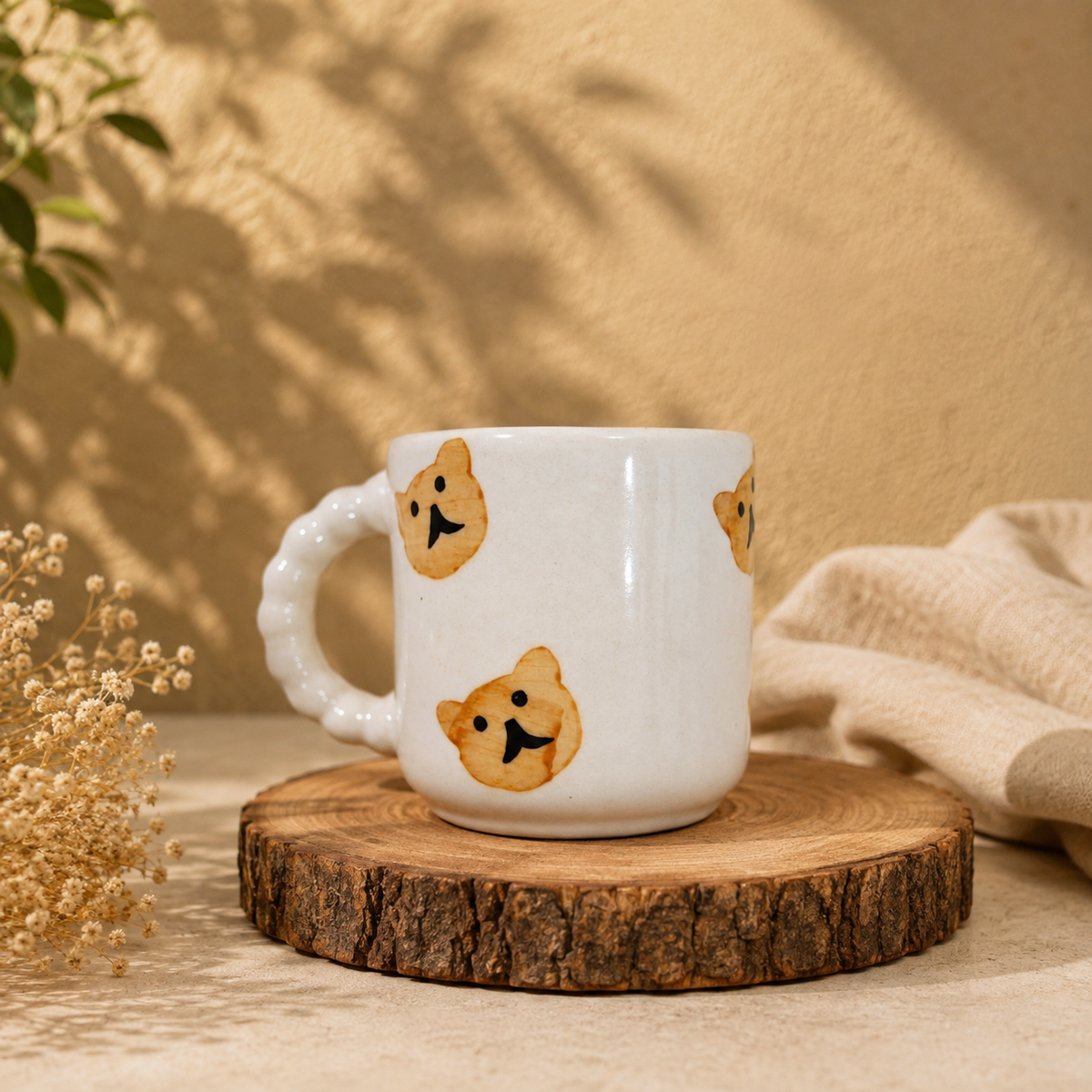 Cute Bear Mug – Aesthetic Handmade Ceramic Coffee Cup