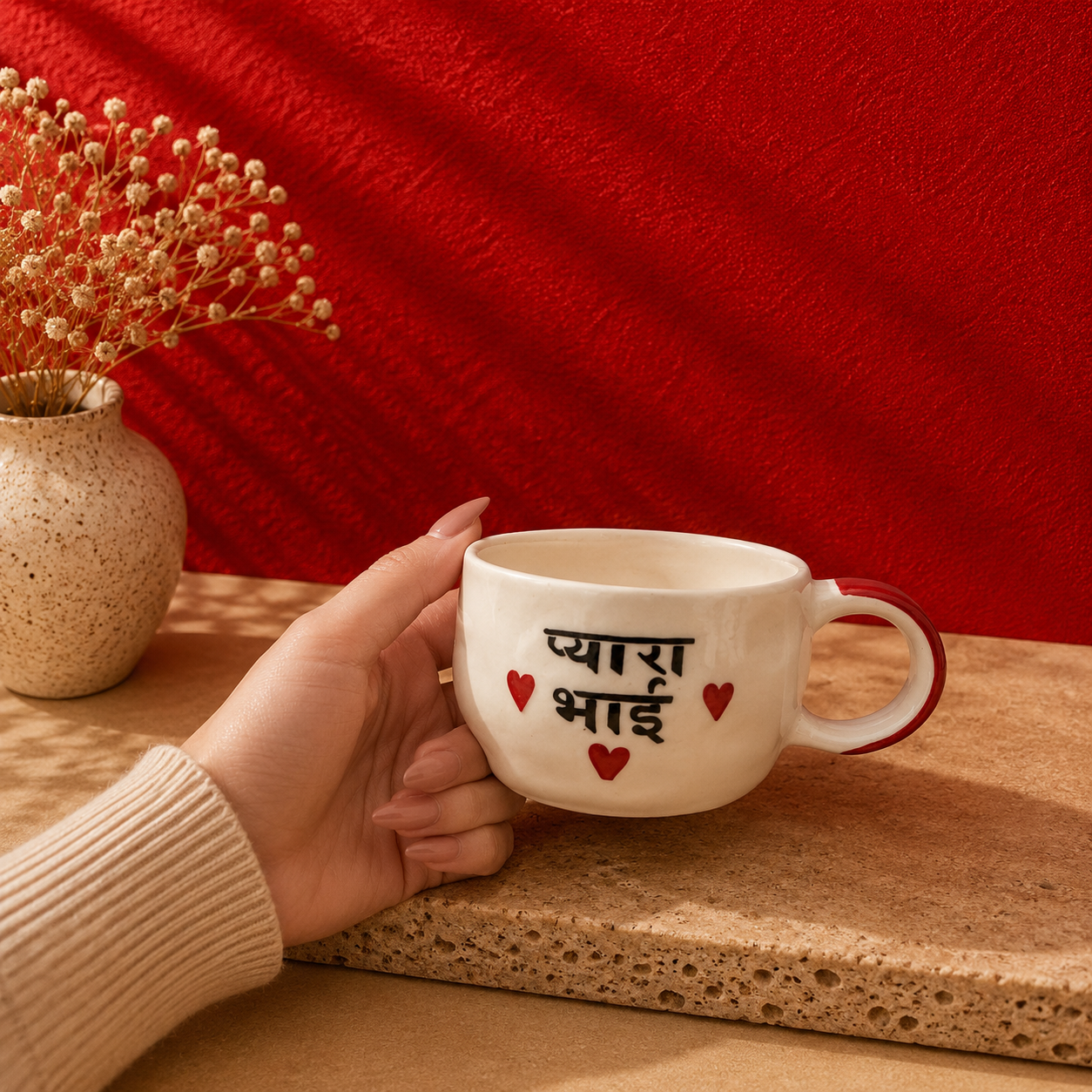 Pyara Bhai Mug – Rakhi Gift for Brother, Handmade