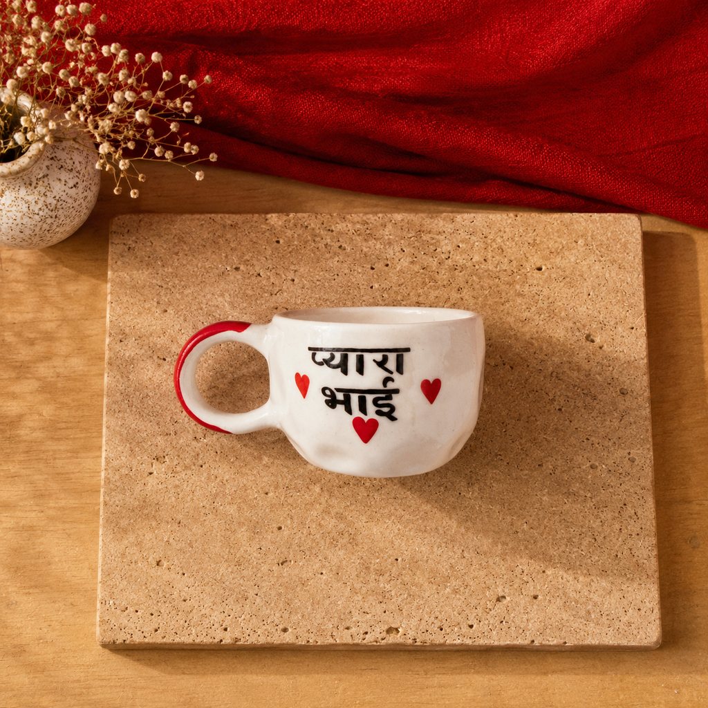 Pyara Bhai Mug – Rakhi Gift for Brother, Handmade