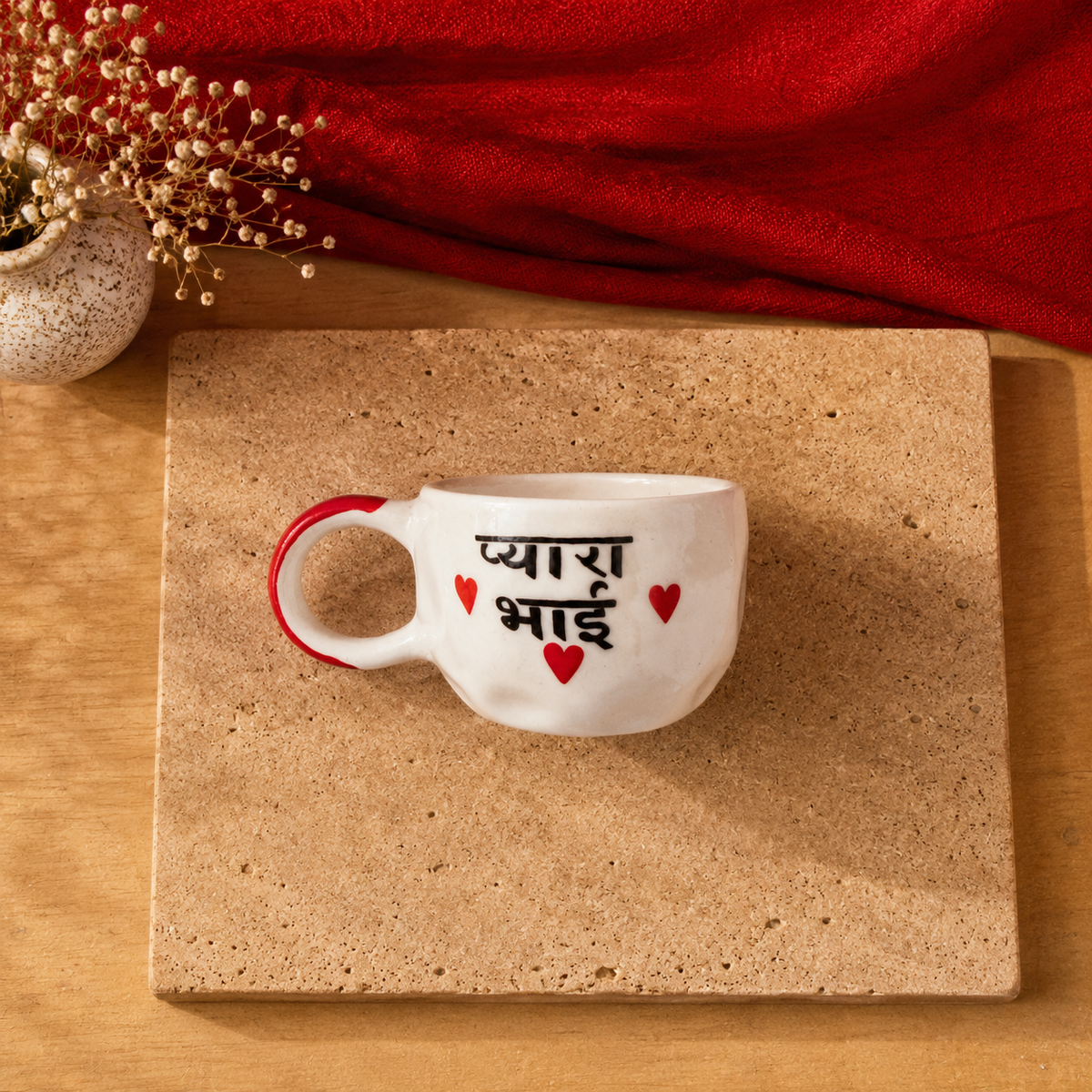 Pyara Bhai Mug – Rakhi Gift for Brother, Handmade