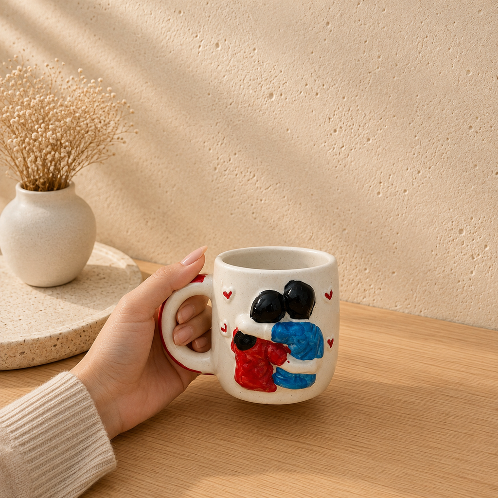 Hug in a Mug – Handmade 3D Hugging Gift for Loved Ones