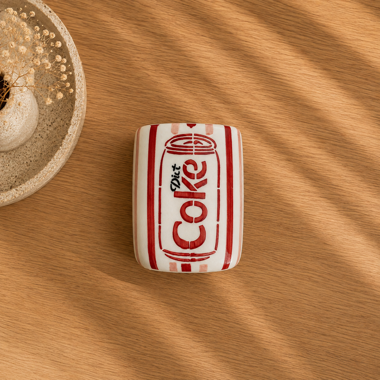 Diet Coke Tumbler – Handmade Ceramic Sipper