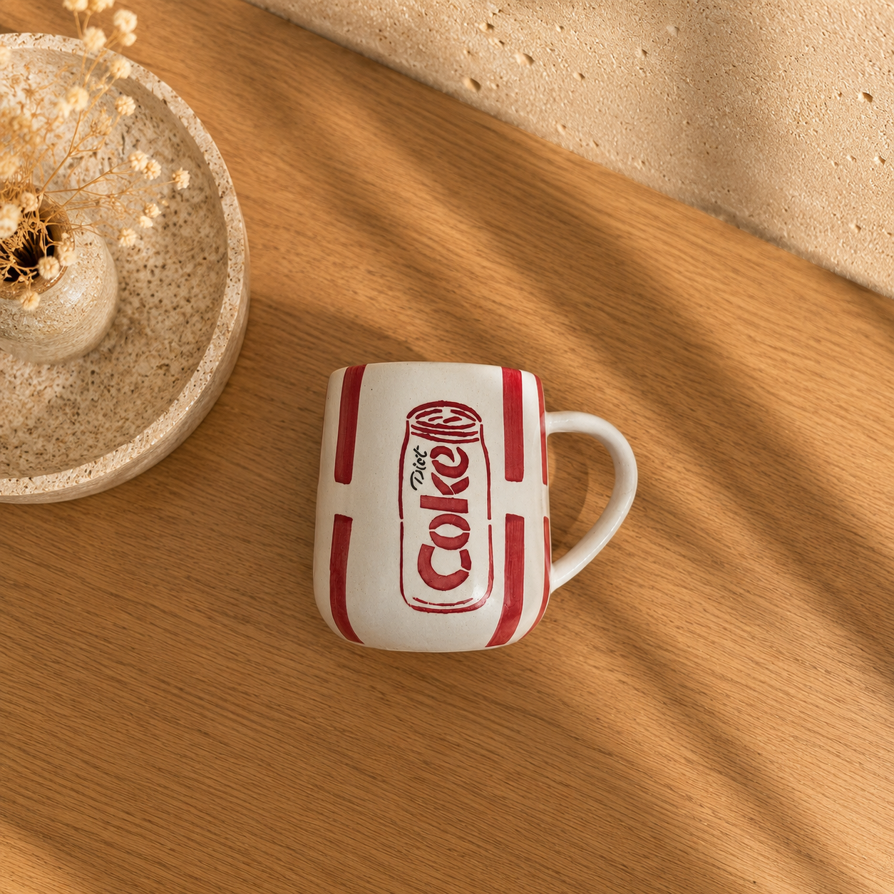 Handmade Diet Coke Mug – Hand-Painted Ceramic Gift Cup