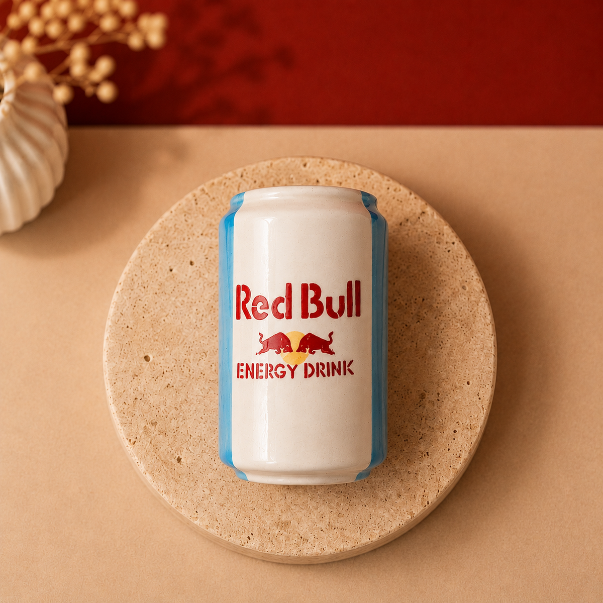 Ceramic Red Bull Energy Drink Can Cup – Retro Soda Can Tumbler