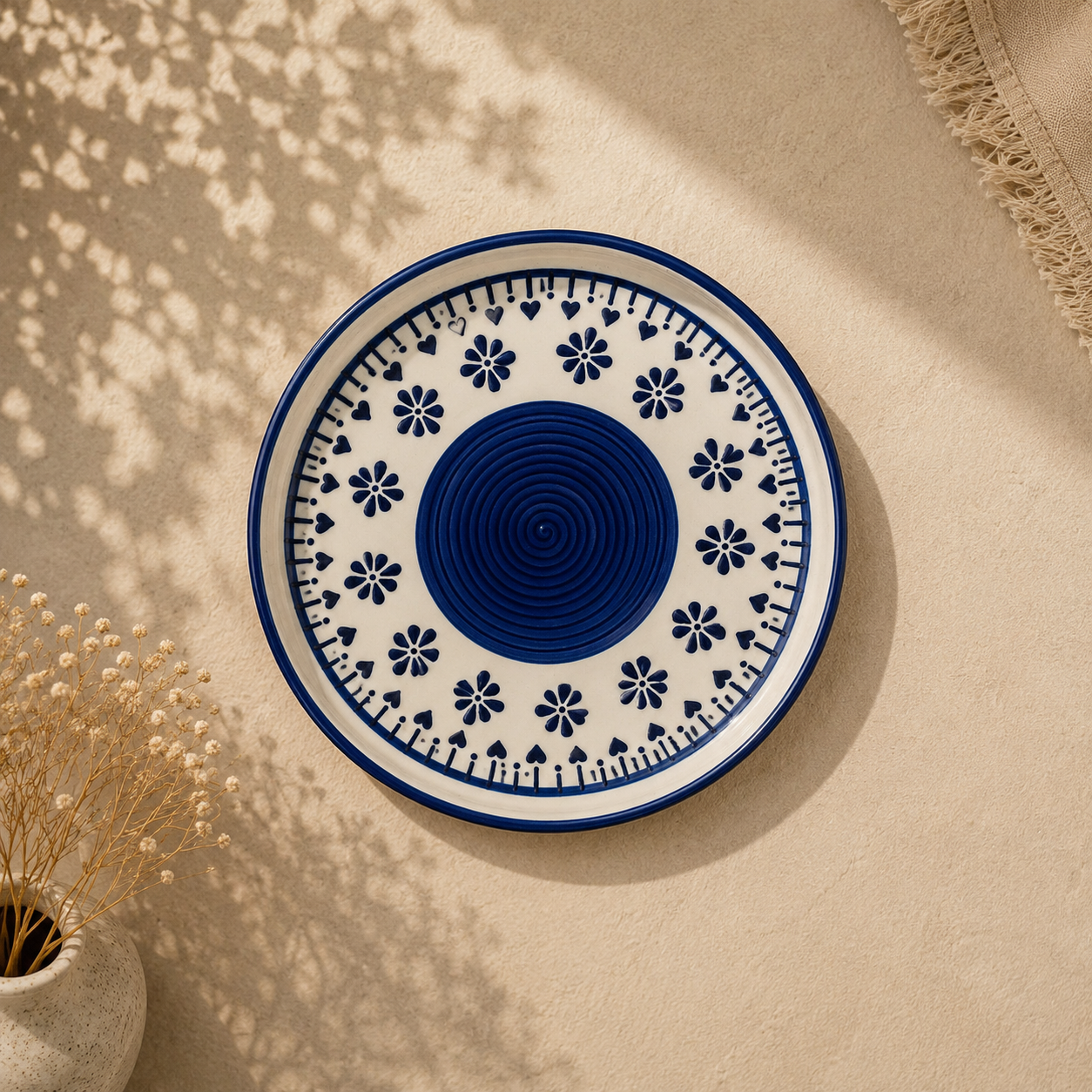 Set of 4 Handpainted Plate Collection