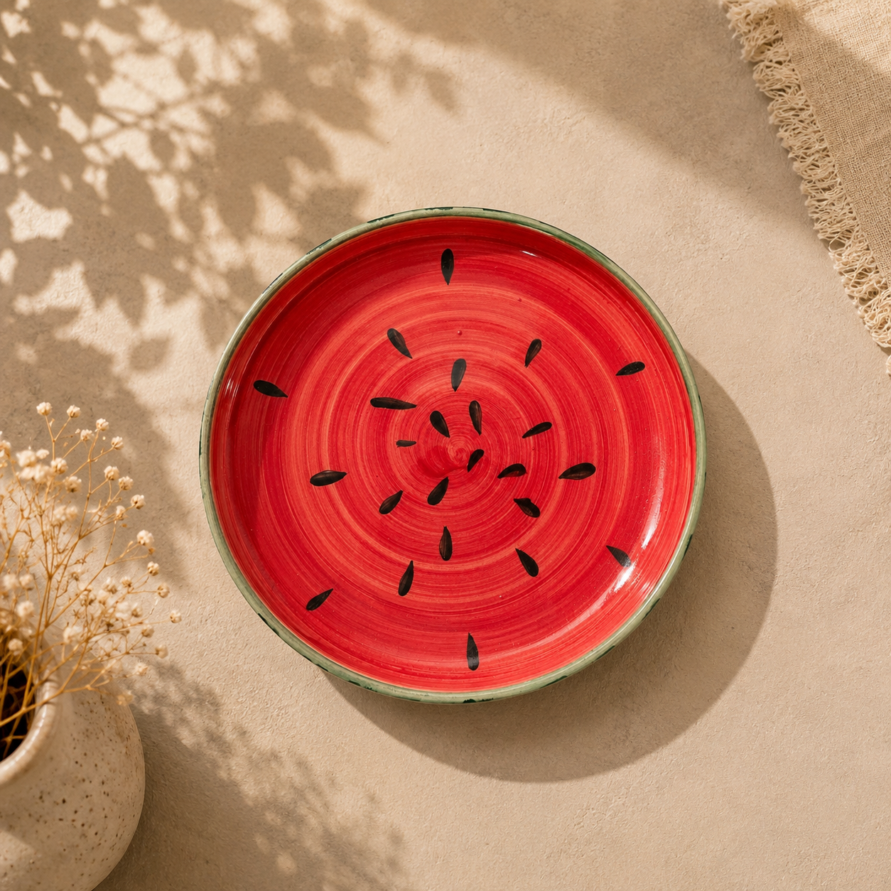 Set of 4 Handpainted Plate Collection
