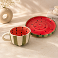 The "Summer Slice" Watermelon Cup & Plate Set