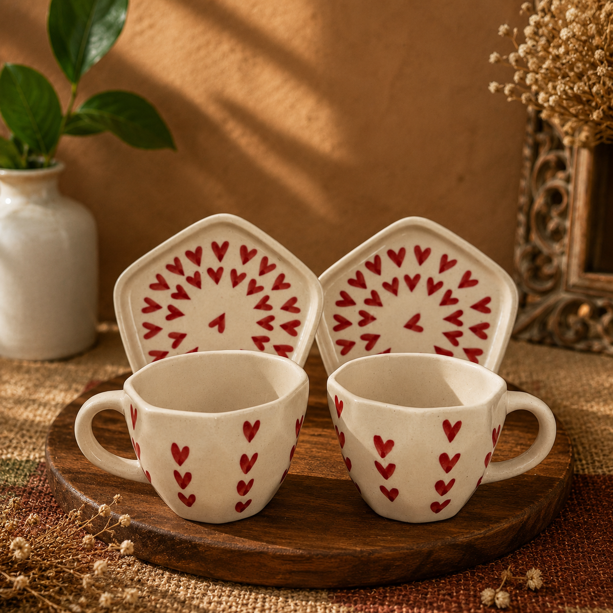 The "Love Facets" Teacup Duo(set of 2)