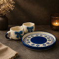 The "Coquette Bow" Cup & Tray Set