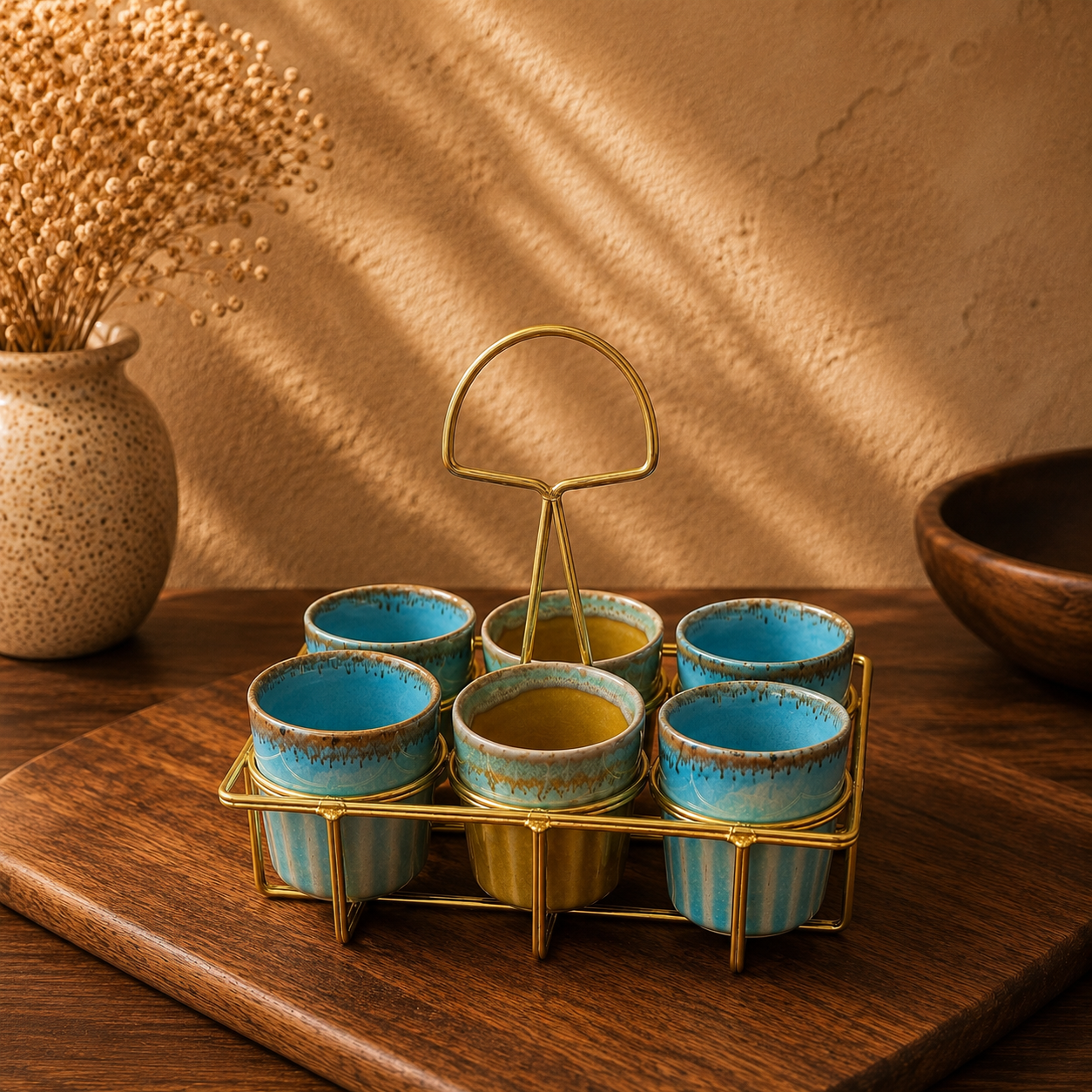 The "Cutting Chai" Server Set with Stand
