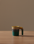 Tri-Tone Earth Stoneware Cup
