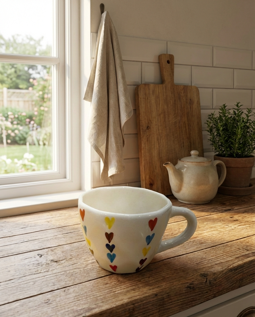 Rainbow Love Hand-Painted Cup