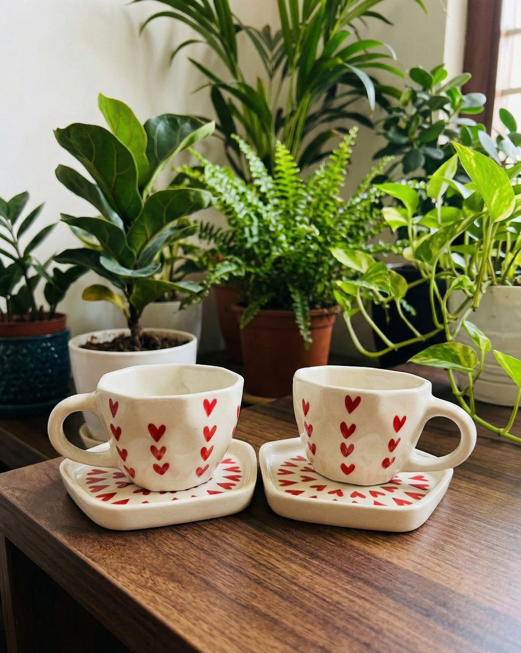 The "Love Facets" Teacup Duo(set of 2)
