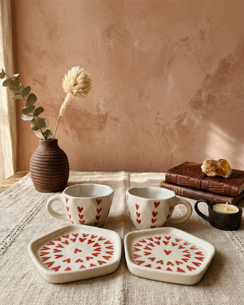 The "Love Facets" Teacup Duo(set of 2)