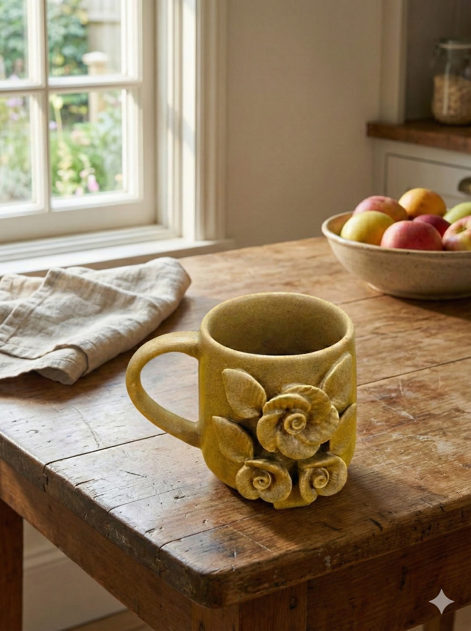 The "Golden Rose" Garden Mug