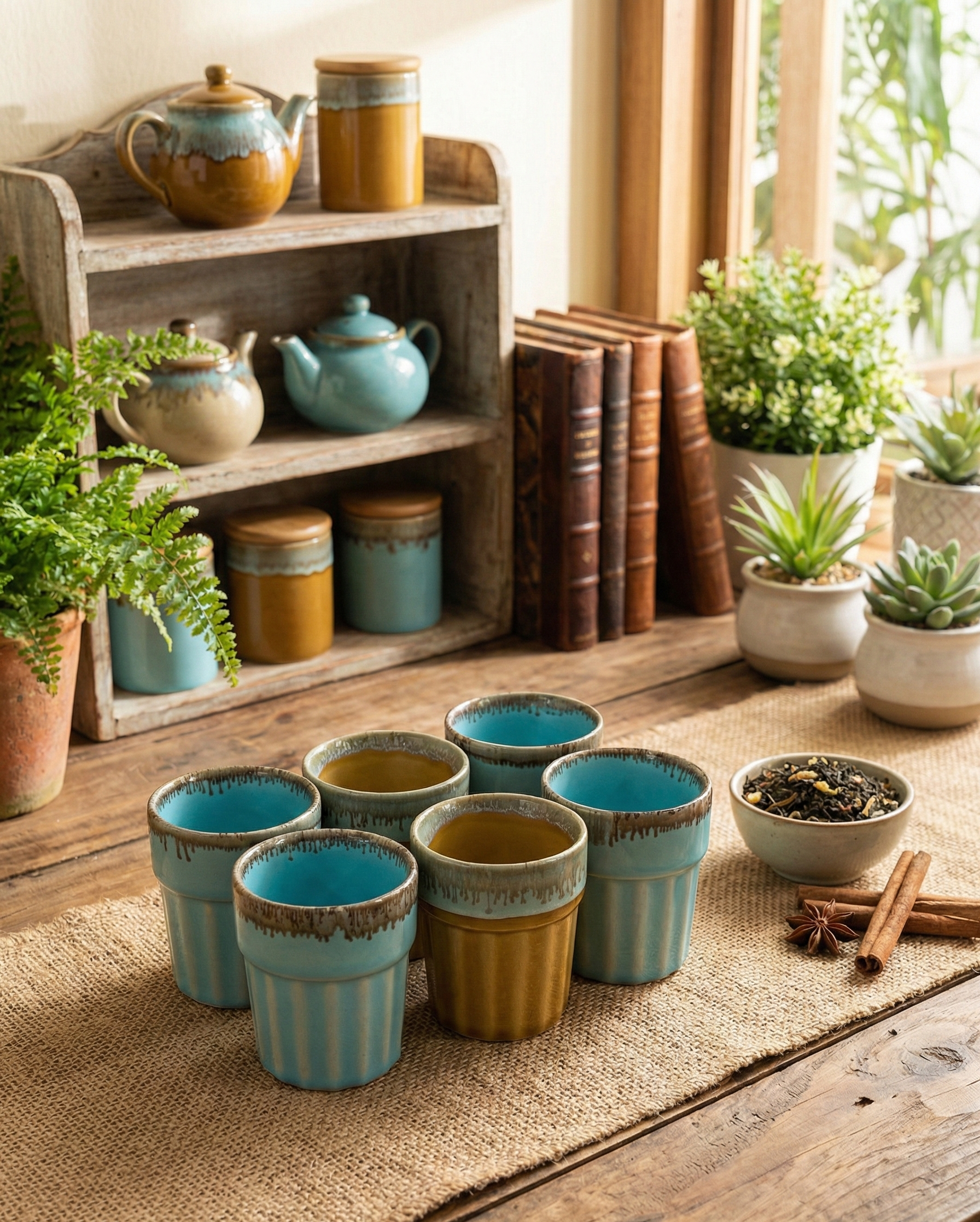 The "Cutting Chai" Server Set with Stand