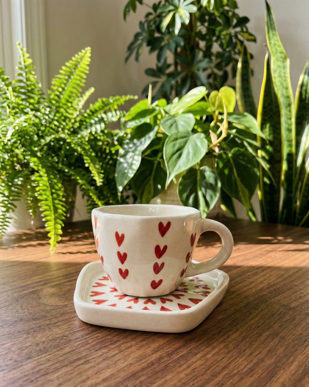 The "Love Facets" Teacup & Saucer