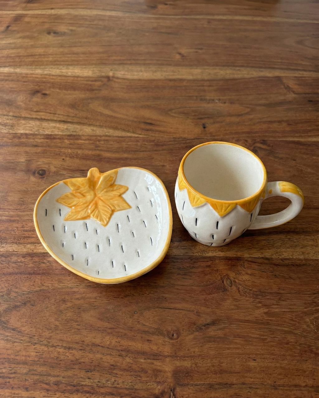 Sun-Kissed Strawberry Cup & Saucer