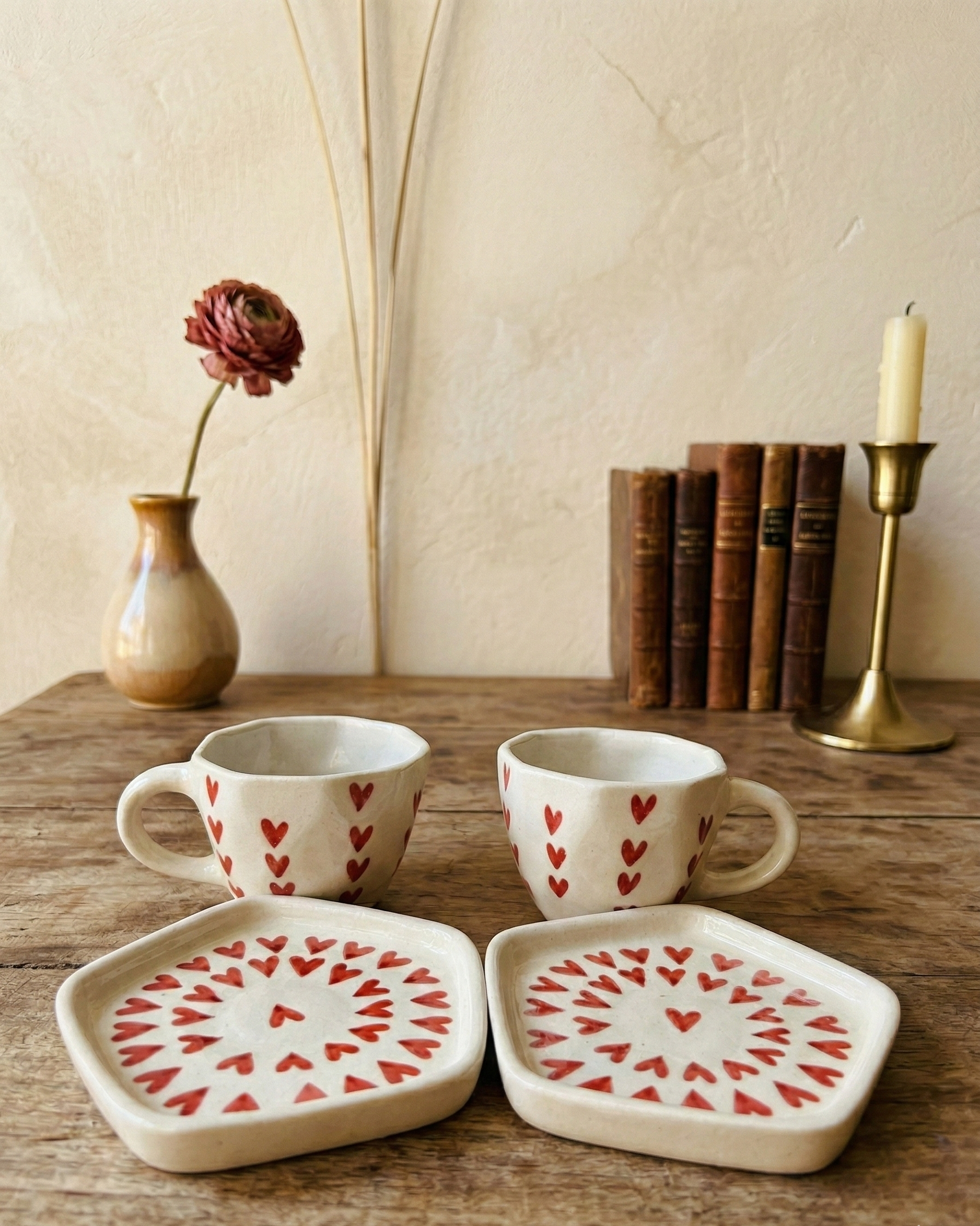 The "Love Facets" Teacup Duo(set of 2)