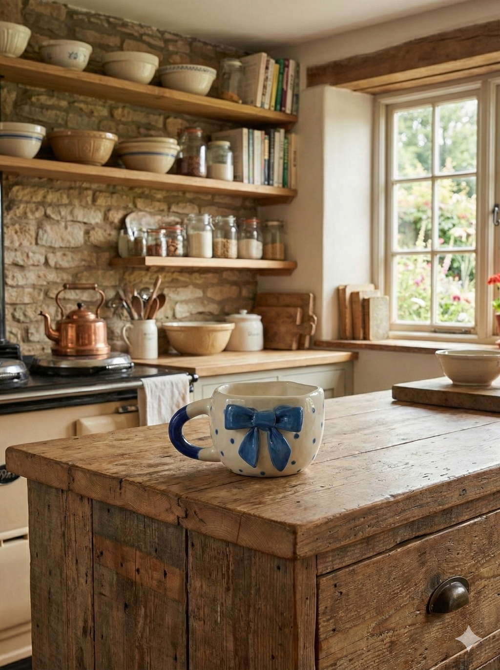 The "Blue Ribbon" Coquette Cup