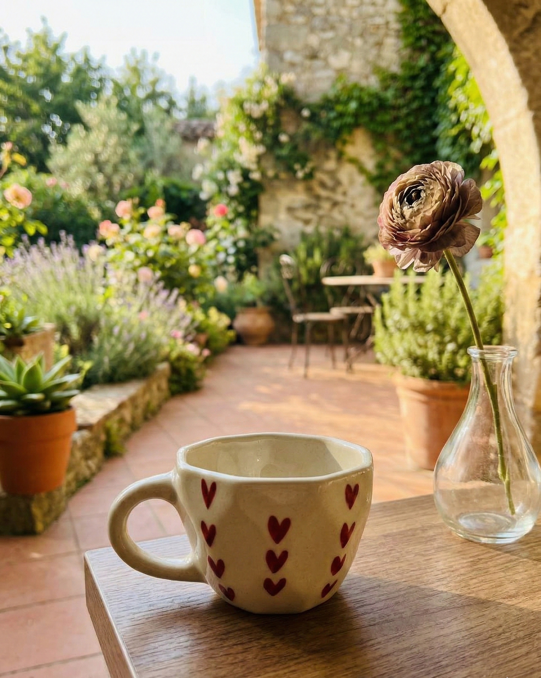 The "Love Facets" Teacup & Saucer