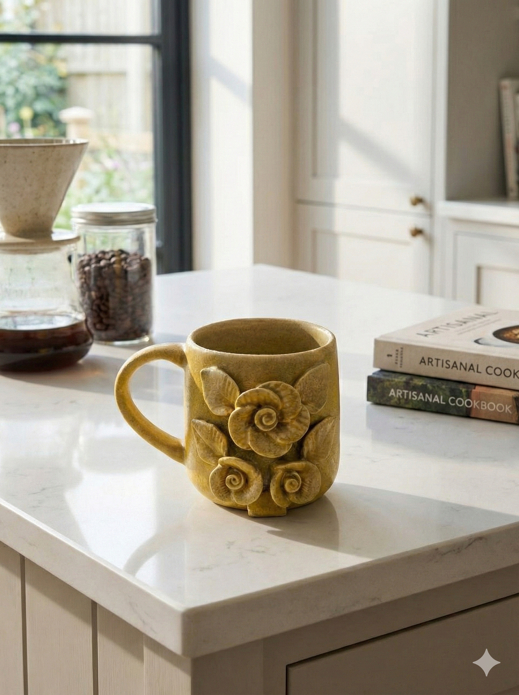 The "Golden Rose" Garden Mug