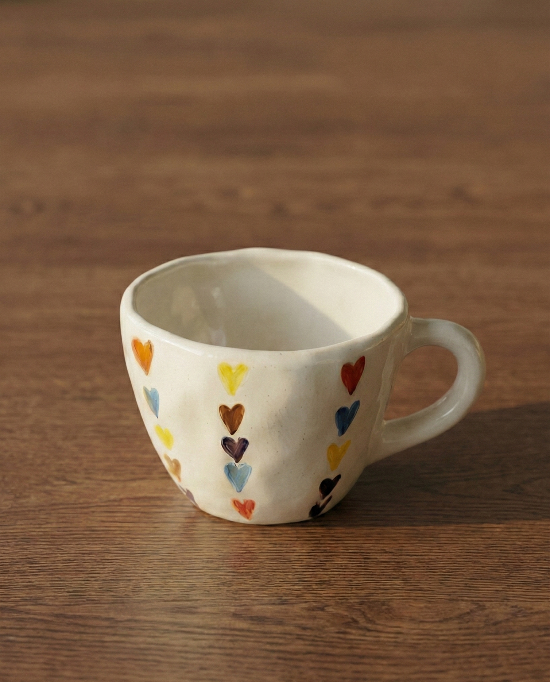 Rainbow Love Hand-Painted Cup