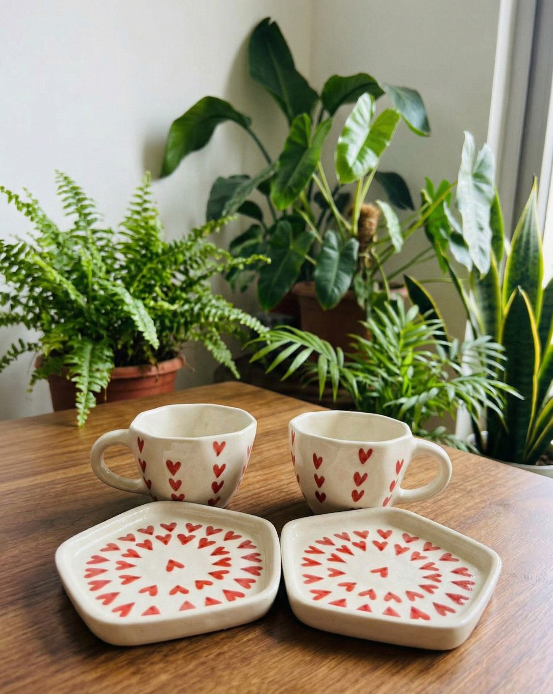 The "Love Facets" Teacup Duo(set of 2)