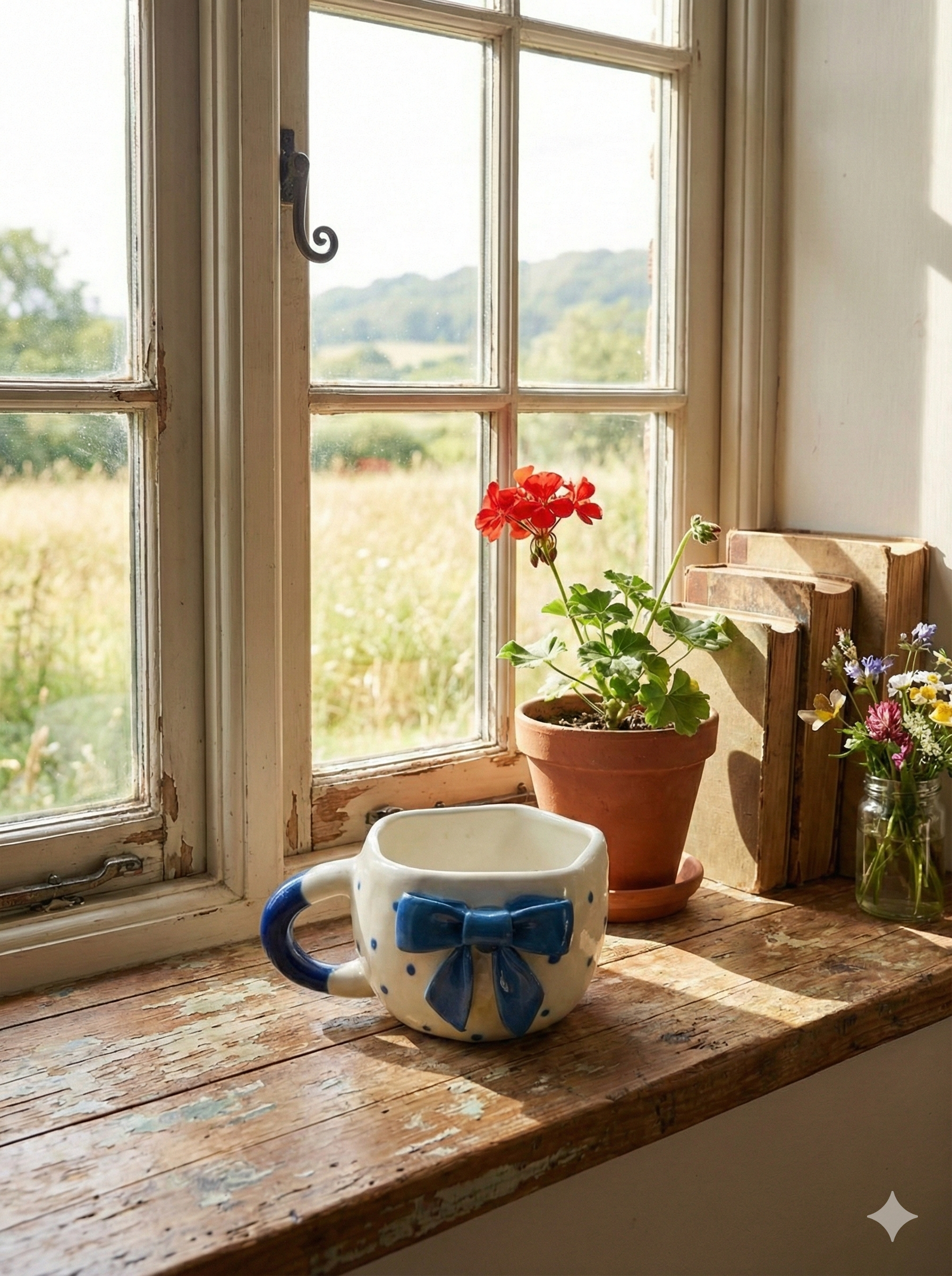 The "Blue Ribbon" Coquette Cup