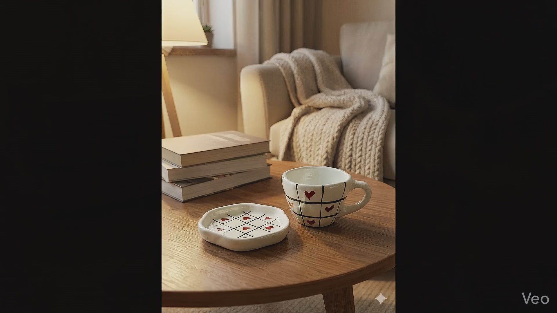 The "Tic-Tac-Love" Cup & Saucer Set
