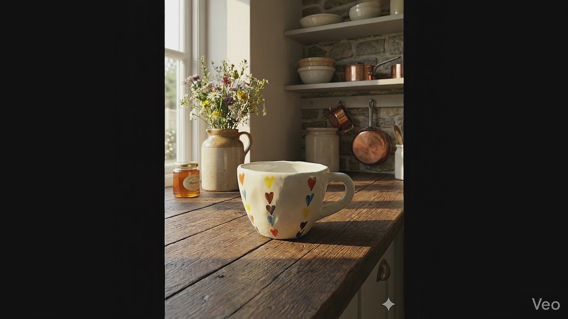 Rainbow Love Hand-Painted Cup