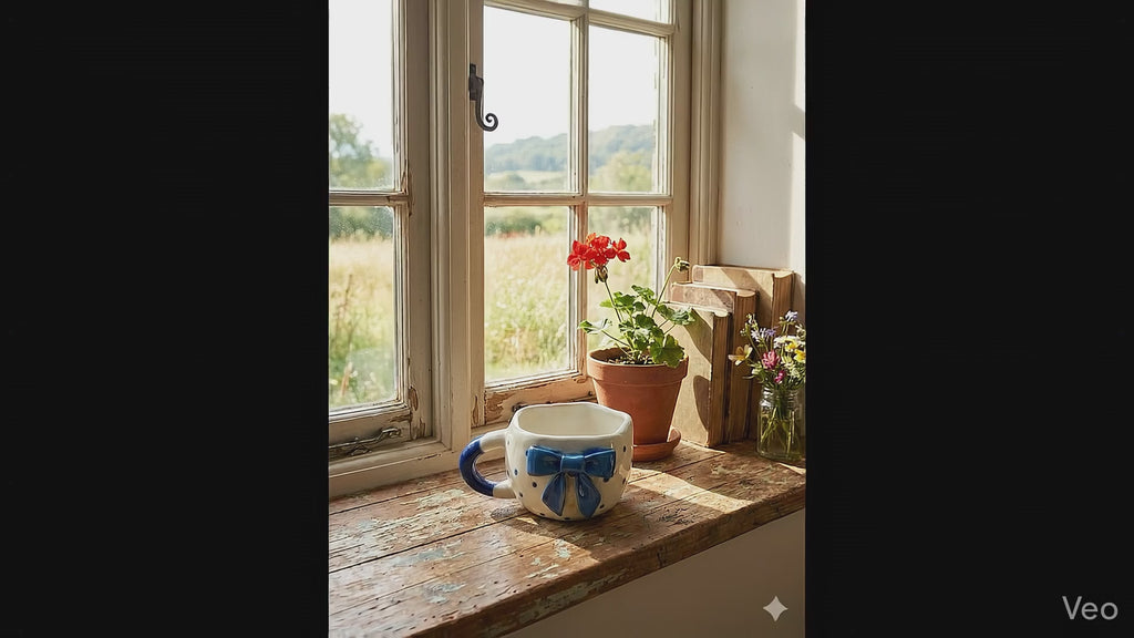 The "Blue Ribbon" Coquette Cup